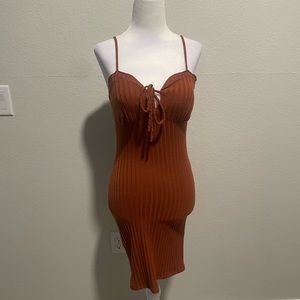 Brown papermoon mini dress